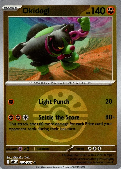 ASC Ascended Heroes - 122/217 - Okidogi (Friend Ball Reverse Holo)