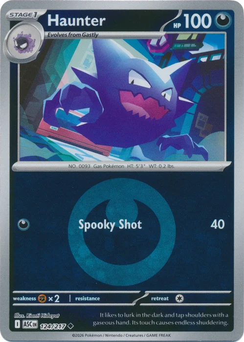 ASC Ascended Heroes - 124/217 - Haunter (Energy Reverse Holo)
