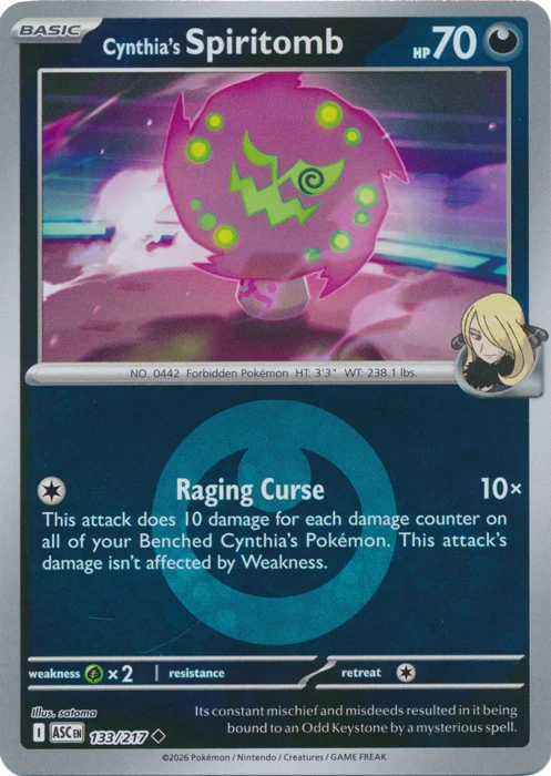 ASC Ascended Heroes - 133/217 - Cynthia's Spiritomb (Energy Reverse Holo)