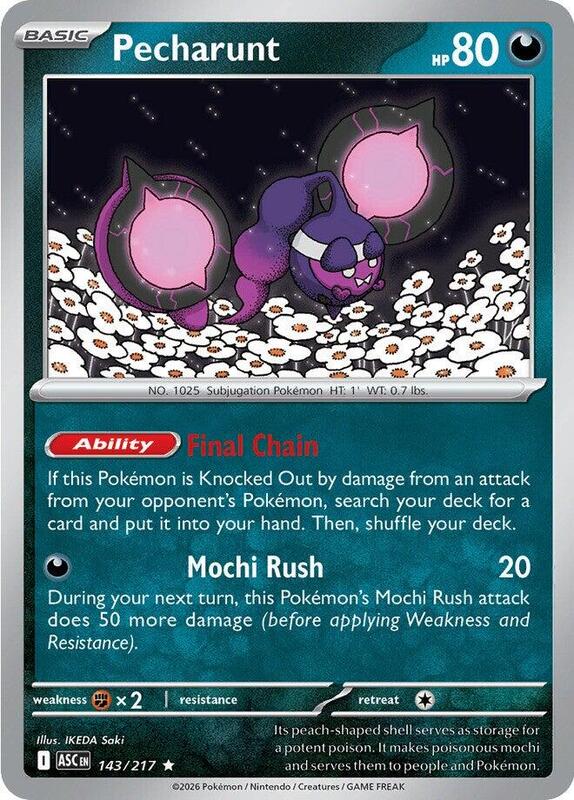 ASC Ascended Heroes - 143/217 - Pecharunt (Holo)