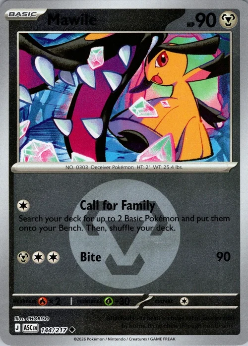 ASC Ascended Heroes - 144/217 - Mawile (Energy Reverse Holo)