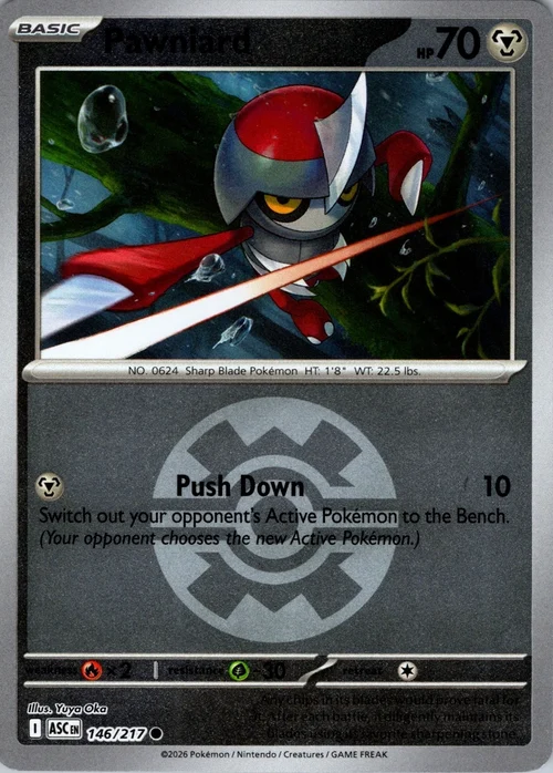 ASC Ascended Heroes - 146/217 - Pawniard (Quick Ball Reverse Holo)