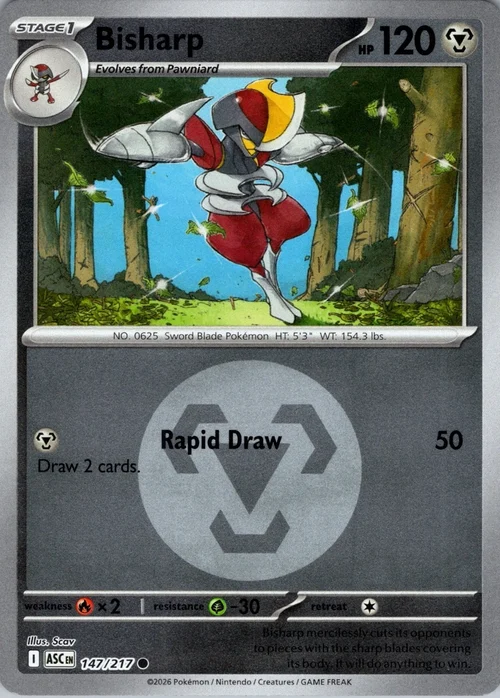 ASC Ascended Heroes - 147/217 - Bisharp (Energy Reverse Holo)