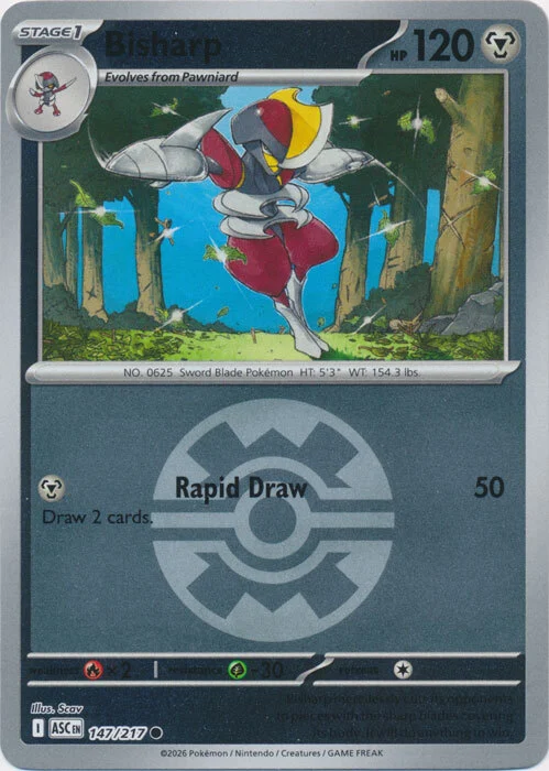 ASC Ascended Heroes - 147/217 - Bisharp (Quick Ball Reverse Holo)
