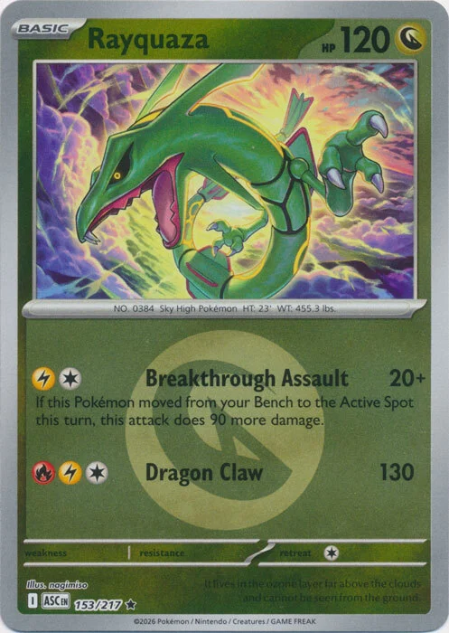 ASC Ascended Heroes - 153/217 - Rayquaza (Energy Reverse Holo)