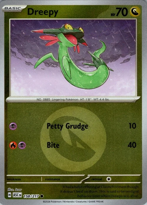 ASC Ascended Heroes - 158/217 - Dreepy (Energy Reverse Holo)