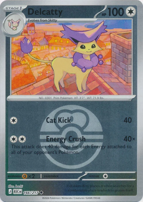 ASC Ascended Heroes - 166/217 - Delcatty (Love Ball Reverse Holo)