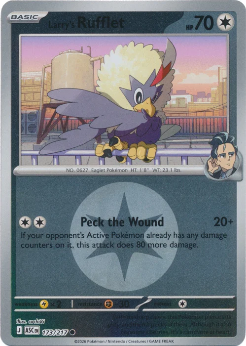 ASC Ascended Heroes - 173/217 - Larry's Rufflet (Energy Reverse Holo)