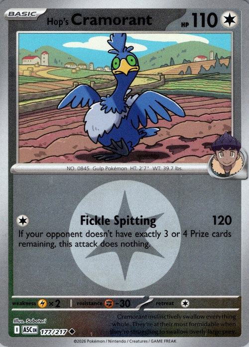 ASC Ascended Heroes - 177/217 - Hop's Cramorant (Energy Reverse Holo)