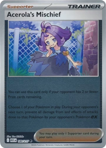 ASC Ascendent Heroes - 180/217 - Acerola's Mischief (Reverse Holo)