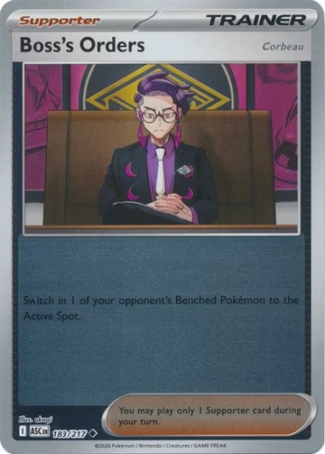ASC Ascendent Heroes - 183/217 - Boss's Orders (Corbeau) (Reverse Holo)