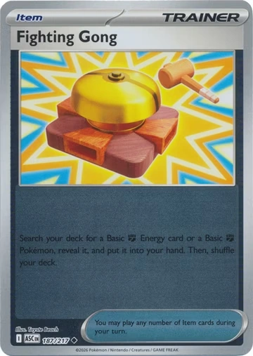 ASC Ascendent Heroes - 187/217 - Fighting Gong (Reverse Holo)