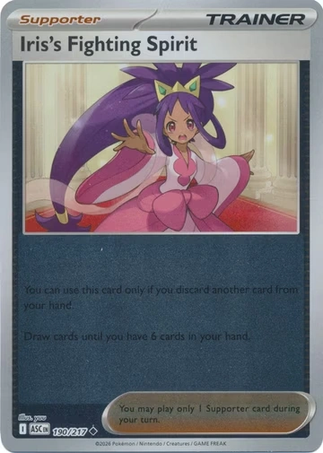 ASC Ascendent Heroes - 190/217 - Iris's Fighting Spirit (Reverse Holo)