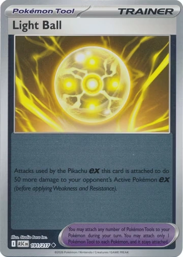 ASC Ascendent Heroes - 191/217 - Light Ball (Reverse Holo)