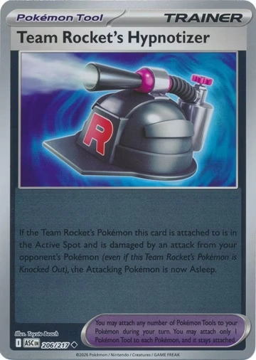 ASC Ascendent Heroes - 206/217 - Team Rocket's Hypnotizer (Reverse Holo)