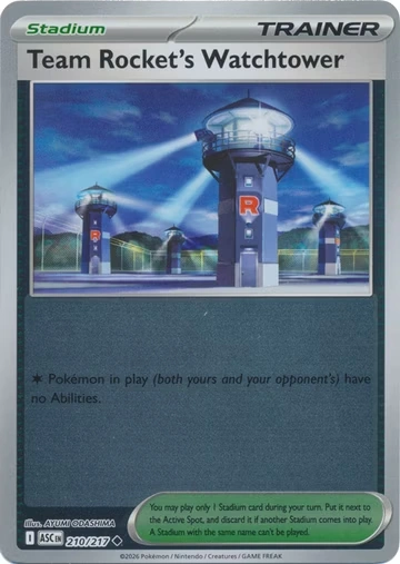 ASC Ascendent Heroes - 210/217 - Team Rocket's Watchtower (Reverse Holo)