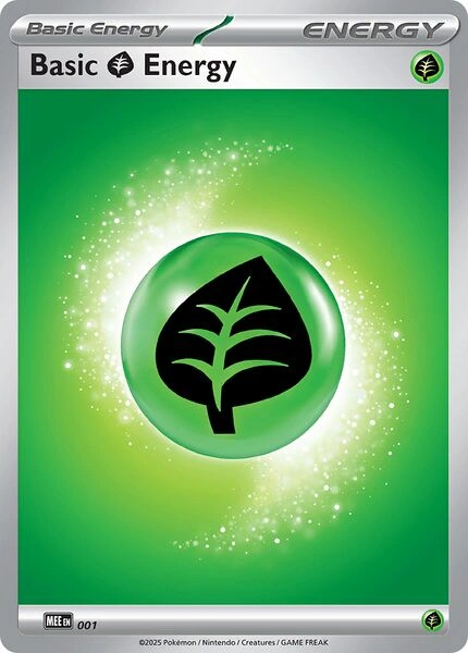 Mega Evolution Energies - MEE001 - Basic Grass Energy (2025)
