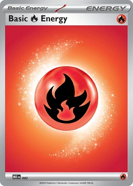 Mega Evolution Energies - MEE002 - Basic Fire Energy (2025)