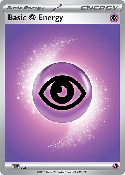 Mega Evolution Energies - MEE005 - Basic Psychic Energy (2025)