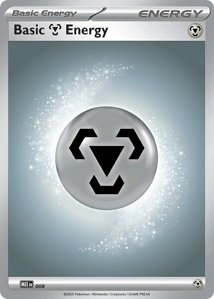 Mega Evolution Energies - MEE008 - Basic Metal Energy (2025)