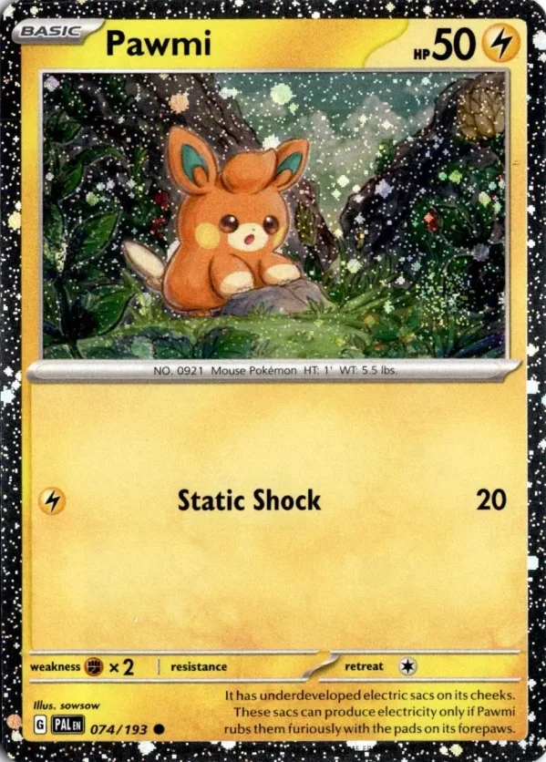 PAL Paldea Evolved - 074/193 - Pawmi (Cosmos Holo)