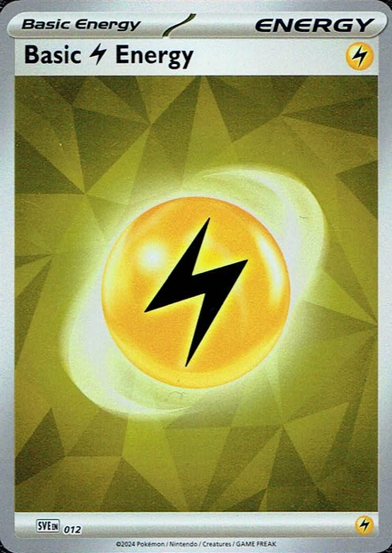 Scarlet & Violet Energies - SVE012 - Basic Lightning Energy (Holo)