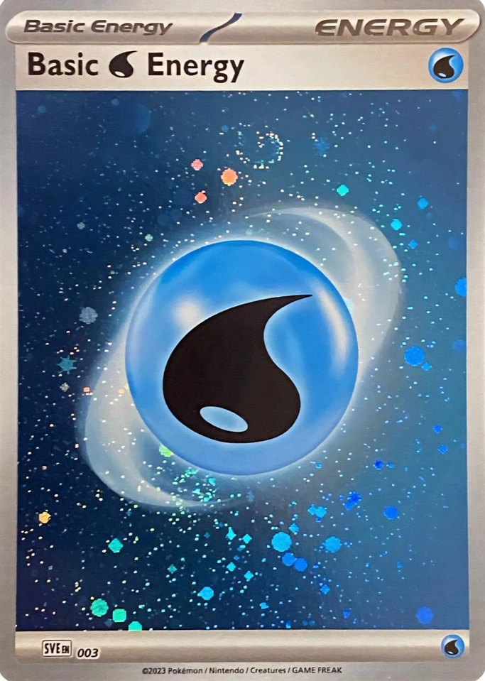 Scarlet & Violet Energy - SVE003 - Basic Water Energy (Cosmos Holo)