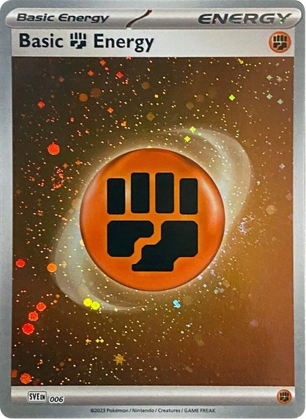 Scarlet & Violet Energy - SVE006 - Basic Fighting Energy (Cosmos Holo)