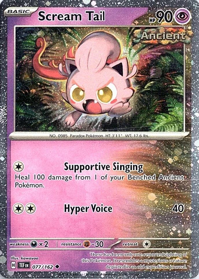 TEF Temporal Forces - 077/162 - Scream Tail (Cosmos Holo)