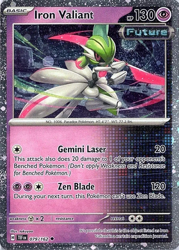 TEF Temporal Forces - 079/162 - Iron Valiant (Cosmos Holo)