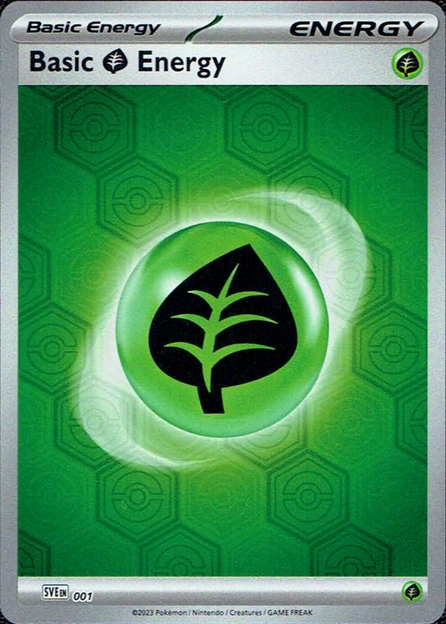 Scarlet & Violet Energies - SVE001 - Basic Grass Energy (2023) (Holo)