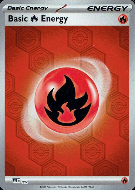 Scarlet & Violet Energies - SVE002 - Basic Fire Energy (Holo)