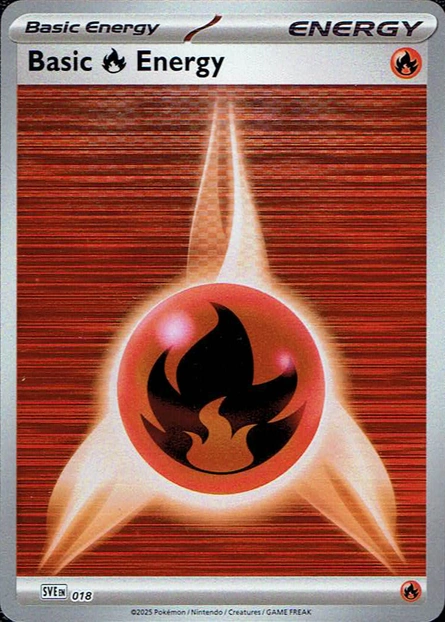 Scarlet & Violet Energies - SVE018 - Basic Fire Energy (Holo)