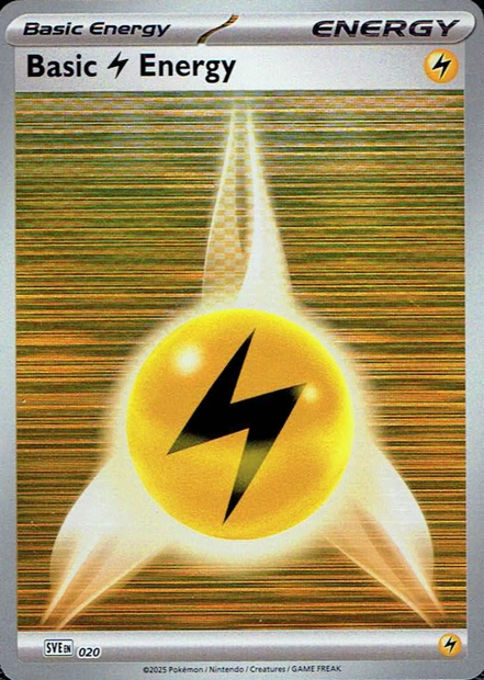 Scarlet & Violet Energies - SVE020 - Basic Lightning Energy (Holo)
