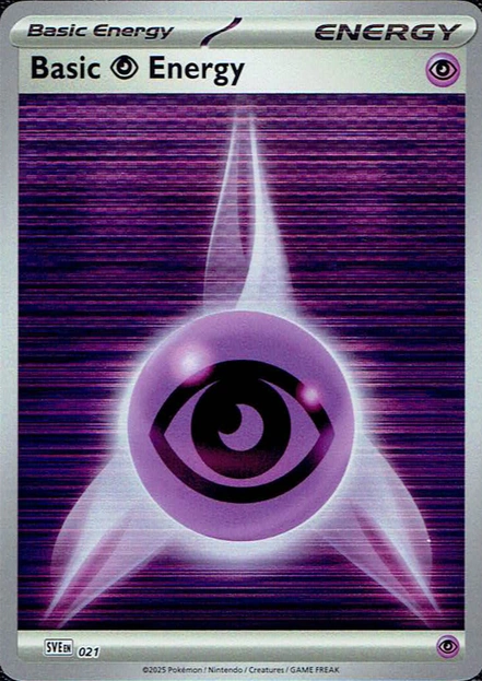Scarlet & Violet Energies - SVE021 - Basic Psychic Energy (Holo)