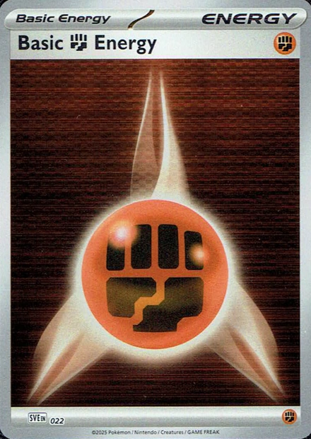 Scarlet & Violet Energies - SVE022 - Basic Fighting Energy (Holo)